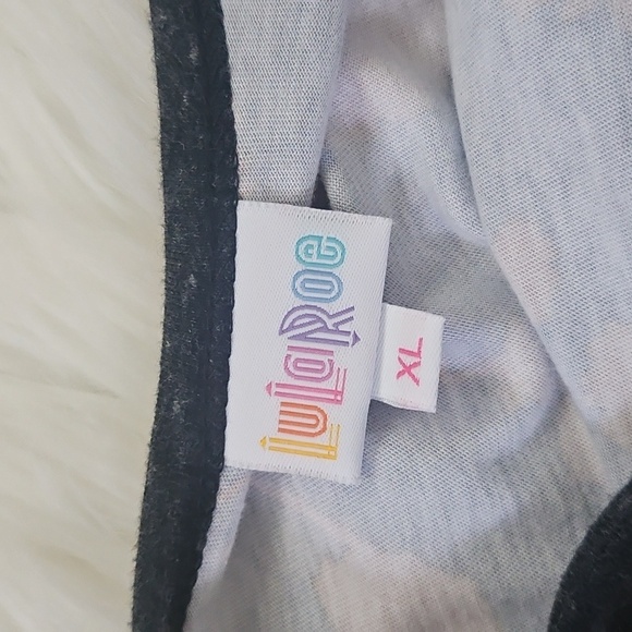 LuLaRoe Randy Baseball Tee with Floral Print - Picture 8 of 11